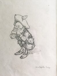 Jean-Baptiste Monge - Lutin fumeur - Original art