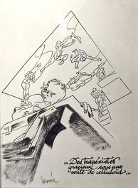 Al Severin - Des trapézistes gracieux - Illustration originale