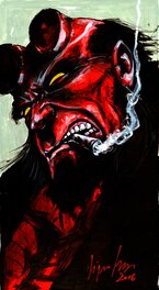 Virginio Vona - Hellboy - Illustration originale