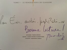 Signatures du dessinateur et de la coloriste