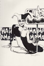 Phil Jimenez - Phil Jimenez Harley Quinn - Illustration originale