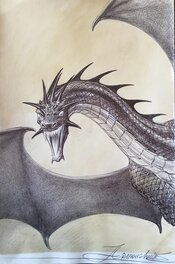 Andréi Arinouchkine - Le Dragon - Illustration originale