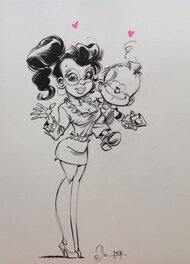 Dan Verlinden - Le Petit Spirou - Illustration originale