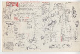 Serge Clerc - Les couinements du grand réparateur - Protodocument - Original art