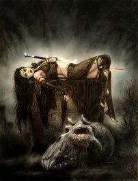 Luis Royo - El Cementerio de Los Horcos - Illustration originale