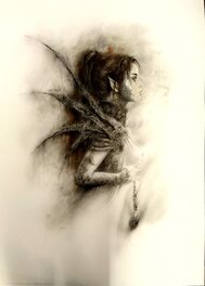 Luis Royo - Hada Perfil - Original Illustration