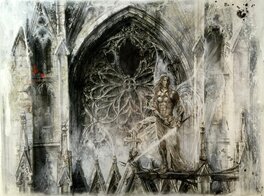 Luis Royo - Malefic Time - Saint Patrick Portico - Original Illustration