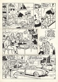 Yves Chaland - Bob Fish et les frères siamois - PL 33 - Planche originale