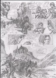 Dany - Les guerrières de Troy crayonné page 41 - Planche originale
