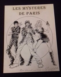 Patrice Lesparre - Les Mystères de Paris couverture Projet de série - Planche originale