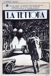 La Tettona, planche titre - parution dans la revue A porte chiuse n° 14 (Ediperiodici)