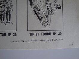 Publicité pour les posters de la Boutique Spirou (extrait) Publicité pour les posters de la Boutique Spirou (extrait)