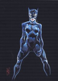Laurent Lefeuvre - Catwoman par Lefeuvre - Illustration originale