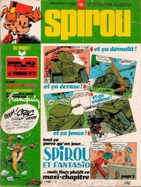 Publication en cover du Spirou