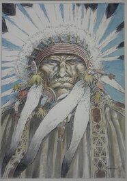 Hermann - Hermann Comanche - Illustration originale