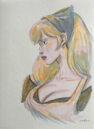 Bastien Vivès - LastMan - Illustration originale de Marianne Velba - Original Illustration