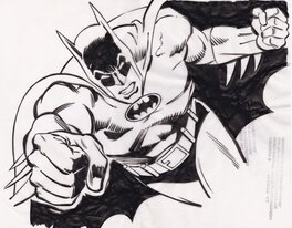 Dick Giordano - Batman. Dick Giordano. Merchandise Art on Velum. - Original Illustration