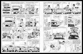 Gotlib - Dingodossiers - Les 1001 façons de charger une voiture - Planche originale