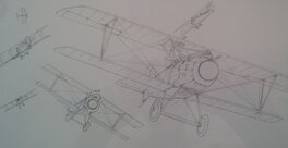 Detail planche originale Romain Hugault Detail planche originale Romain Hugault