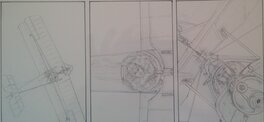Detail planche originale Romain Hugault Detail planche originale Romain Hugault