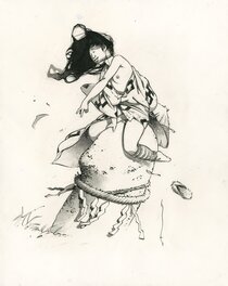 Michetz - Les yeux plus gros que le ventre - Original Illustration