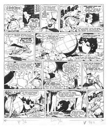 Planche originale - Arthur au Moyen Age [Le seigneur de Malpartout, juin 1963]