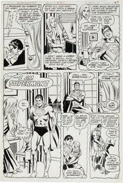 Rich Buckler - Superman - "A Night in the Life of Bruce (Superman) Wayne!" #363 P2  (Batman) - Planche originale