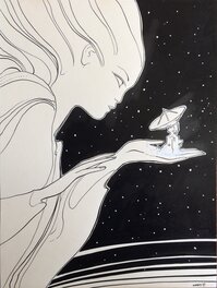 Moebius - Dans les étoiles - Original Illustration
