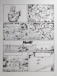 Jean-Christophe Vergne - Robinson crusoé planche 25 - Planche originale