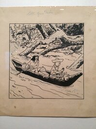 Original de la couverture L'oreille cassé - Exposition Hergé au Grand Palais à Paris en 2016 Original de la couverture L'oreille cassé - Exposition Hergé au Grand Palais à Paris en 2016