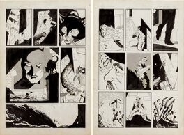 Trevor Von Eeden - Batman - "A Man Called Mole!" #340 P1-2 - Planche originale