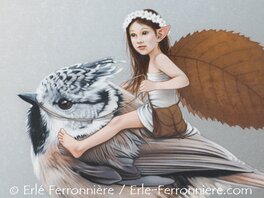 La fée et la mésange huppée, détail La fée et la mésange huppée, détail