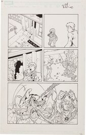 Valentine De Landro - Marvel Age Spider-Man - "Where Flies the Beetle...!" #20 P14 - Planche originale