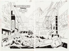 Paris Cullins - Green Arrow Vol 2 (1988-1998) - "The Powderhorn Trail" #8 P4-5 - Planche originale