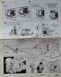 Pierre Seron - Planche PETITS HOMMES - LAC DE L'AUTO TOME 4 - Comic Strip