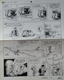 Pierre Seron - Planche PETITS HOMMES - LAC DE L'AUTO TOME 4 - Planche originale