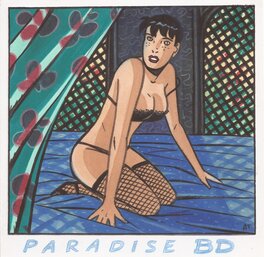 André Taymans - Caroline Baldwin - Vignette "Paradise BD" - Couverture originale