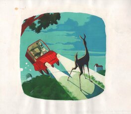 Cyril Pedrosa - Cyril Pédrosa - Illustration - Route départementale 12 - Illustration originale