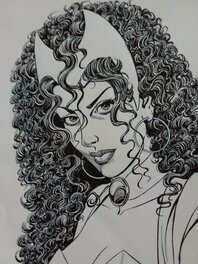 Hair detail. Hair detail.