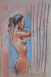 Jan Bosschaert - Naked Stuff- Rear window - Original Illustration