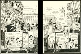 Stefano Carloni - Les savants - T1 Ferrare 1512, Du plomb en or - Planches 4 & 5 - Comic Strip