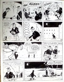 Planche originale - Rantanplan Le Fugitif