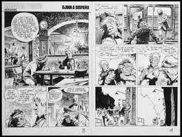 Hermann - 1976 - Bernard Prince : Djinn a disparu - Double page - Comic Strip
