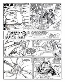 François Boucq - "le Manifeste du Mâle Dominant" p7 et sa mise en couleur - Comic Strip