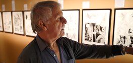 La planche en arrière plan du Maître qui visite son expo hommage à Angoulême en janvier 2017 ! La planche en arrière plan du Maître qui visite son expo hommage à Angoulême en janvier 2017 !