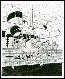 Olivier Schwartz - 2012 - Gringos Locos - Couverture du Journal de Spirou n°3842 - Couverture originale