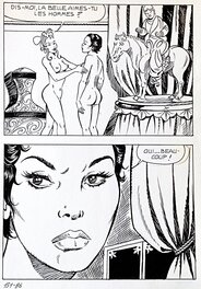 Alberto Del Mestre - L'agonia del leone - La Schiava 29, planche 86 (Série jaune n°134) - Planche originale