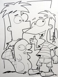 Mat Nastos - Phineas & Pherb (et Perry l'ornithorynque) - Original Illustration