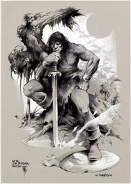 Josepe - Le Cimmérien - Tribute to John Buscema. - Illustration originale