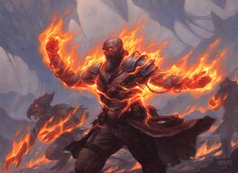 Chris Rahn - Chris Rahn - MTG - Firemantle Mage - Original Illustration